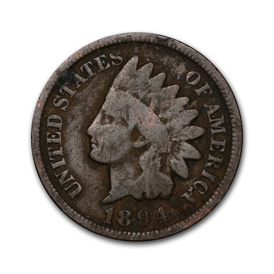 1894 Indian Head Cent Good+ 1894 Indian Head Cent Good+